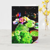 バギオ市場グリーティングカード カード (黄色い花)