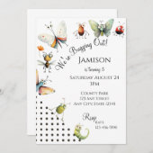 バギングアウト招待状 |バグ誕生日招待状 招待状 (正面/裏面)