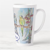 バギー仲間バードウォーター絵を描カラーのバードメンズ カフェラテマグ (右)