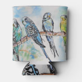 バギー水絵画色の鳥お洒落類 缶クーラー (正面)