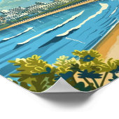 バクアズルバイジャンヴィンテージ有名なトラベルプレイス ポスター (角)