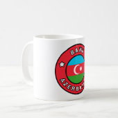 バクアゼルバイジャン コーヒーマグカップ (正面左)