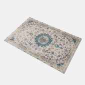 バクシャイシアゼルバイジャン北西ペルシャ絨毯 ドアマット (アングル)