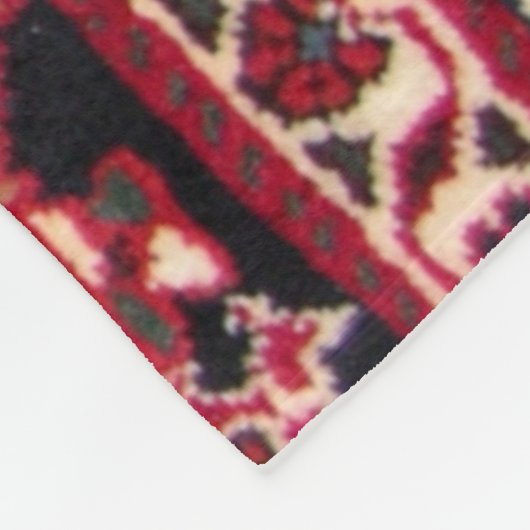 バクシャイシアゼルバイジャン北西ペルシャ絨毯 フリースブランケット (角)