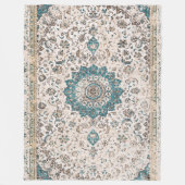 バクシャイシアゼルバイジャン北西ペルシャ絨毯 フリースブランケット (正面)