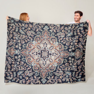 バクシャイシアゼルバイジャン北西ペルシャ絨毯 フリースブランケット