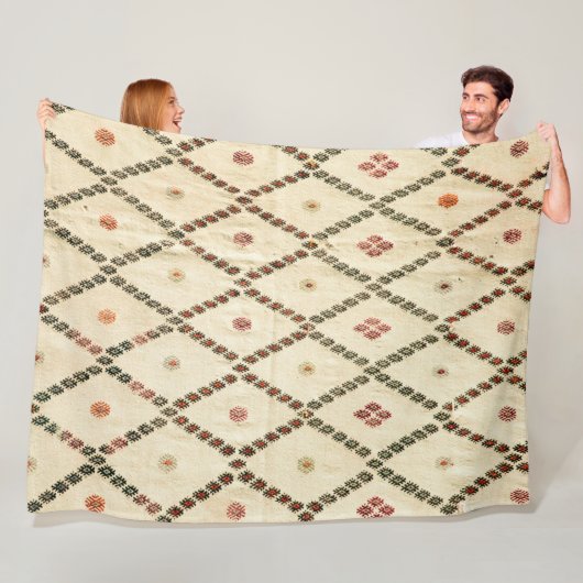 バクシャイシアゼルバイジャン北西ペルシャ絨毯 フリースブランケット (インサイチュ)