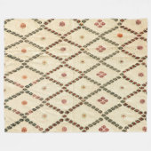 バクシャイシアゼルバイジャン北西ペルシャ絨毯 フリースブランケット (正面(横))