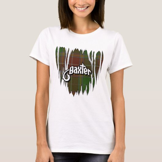 バクスタータータンチェック Tシャツ (正面)