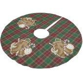 バクスタープレイドフェスティバルクリスマスツリースカート ブラッシュドポリエステルツリースカート (アングル)