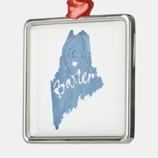 バクスター州パークメインウッドグレイン メタルオーナメント (左)