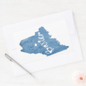 バクスター州パークメインウッドグレイン 長方形シール (封筒)