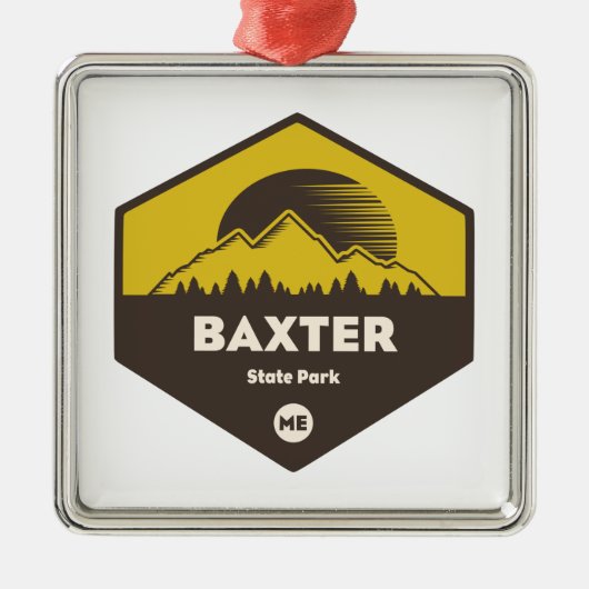 バクスター州パークメイン メタルオーナメント (正面)