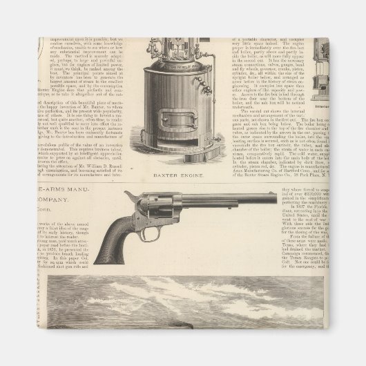 バクスター蒸気機関会社 マグネット (正面)