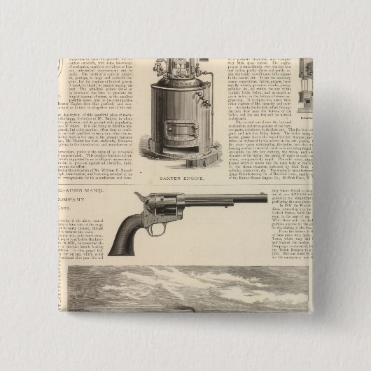 バクスター·スチーム·エンジン 缶バッジ (正面)