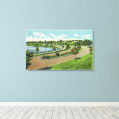 バクスターBlvdの一般表示、ルート# 1 キャンバスプリント (インサイチュ (ウッドフロア))