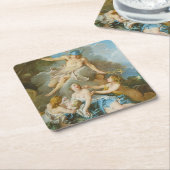 バクス乳児をニンフに託す水銀 スクエアペーパーコースター (アングル)