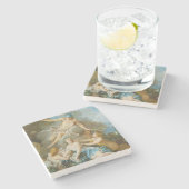 バクス乳児をニンフに託す水銀 ストーンコースター (横)