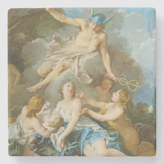 バクス乳児をニンフに託す水銀 ストーンコースター (正面)