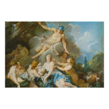 バクス乳児をニンフに託す水銀