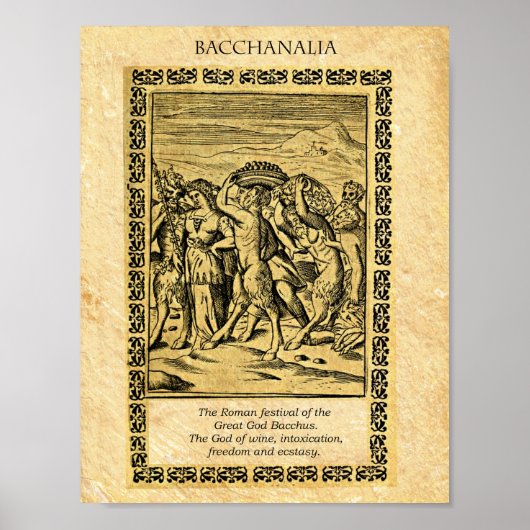 バクチャナリア、神バクサス ポスター (正面)