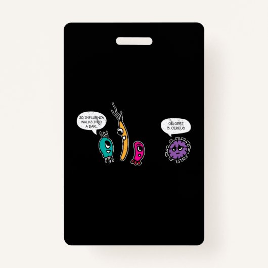 バクテおもしろいリア・プン生物学生物学者 バッジ (正面)