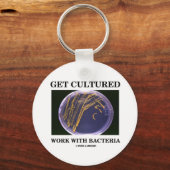 バクテリアで培養物を得る(寒天プレート) キーホルダー (正面)