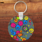 バクテリア壁紙 キーホルダー (正面)