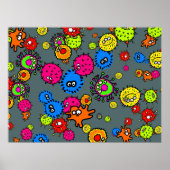 バクテリア壁紙 ポスター (正面)