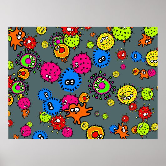 バクテリア壁紙 ポスター (正面)