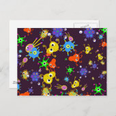 バクテリア壁紙 ポストカード (正面/裏面)