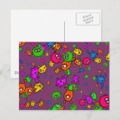 バクテリア壁紙 ポストカード (正面/裏面)