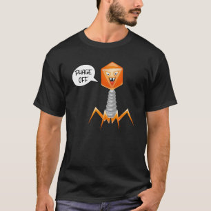 バクテリオファージおもしろいオフ4 Tシャツ