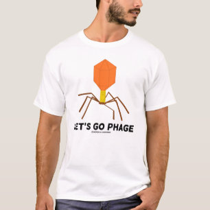 バクテリオファージのウイルスの行こうバクテリオファージ Tシャツ