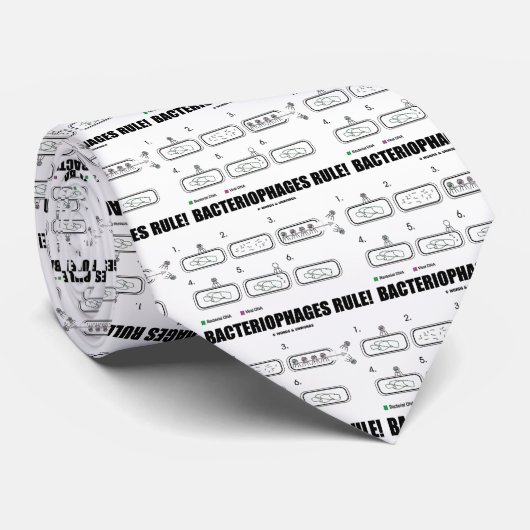 バクテリオファージの規則! (細菌のウイルスDNA) ネクタイ (ロール)