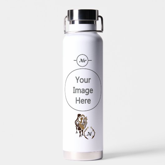 バクトリアお洒落ンカメルモノグラム ウォーターボトル (背面)