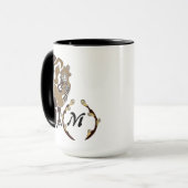 バクトリアお洒落ンカメルモノグラム マグカップ (正面左)