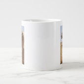 バクトリアンカメルポートレート ジャンボコーヒーマグカップ (正面)