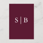 バクラシックルグンディ・モノグラム・エンクロージャカード エンクロージャーカード (裏面)