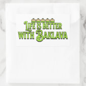 バクラバの方が生きがいが好い 長方形シール (バッグ)