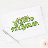 バクラバの方が生きがいが好い 長方形シール (封筒)