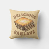 バクラバスイートフィロハニーデザートペストリーギリシャ料理 クッション (正面)