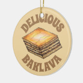 バクラバスイートフィロハニーデザートペストリーギリシャ料理 セラミックオーナメント (左)