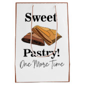 バクラバスイートペストリーデザートフードパーティー ミディアムペーパーバッグ (裏面)