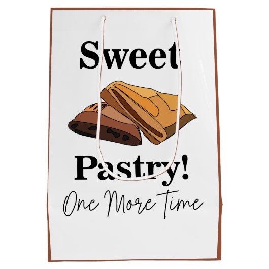 バクラバスイートペストリーデザートフードパーティー ミディアムペーパーバッグ (裏面)