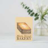 バクラバデザートペストリーギリシャ料理ベーカリーダイナー 名刺 (スタンド正面)