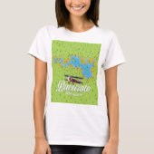 バクラート メキシコ 湖の地図 Tシャツ (正面)