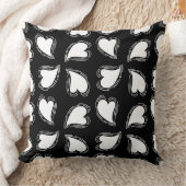 バクルホワイトハート装飾用クッション クッション (ブランケット)