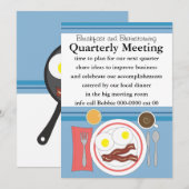 バクンと卵のビジネスマン 招待状 (正面/裏面)