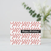 バクンの誕生日 どんな時でも使えるデザイン オーダーメイド ポストカード (スタンド正面)